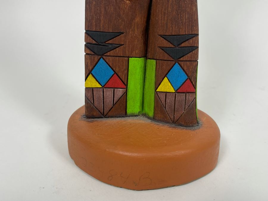 Hand Carved Hand-Painted Kachina Shalako / Quaho Hopi Maiden Eagle Native American By Edgar Sumatzkuku 17.5H X 8W Retails $325 [Photo 17]