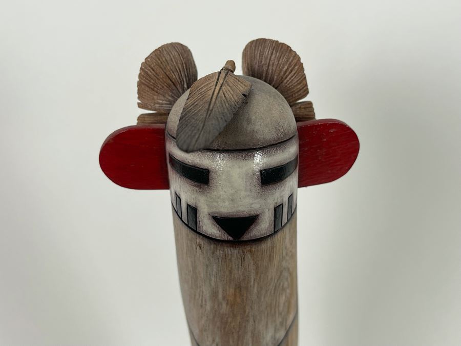 Hand Carved Hand-Painted Kachina 'Snow Maiden' Hopi Native American By John Paleahla Jr. 17H Retails $295 [Photo 6]
