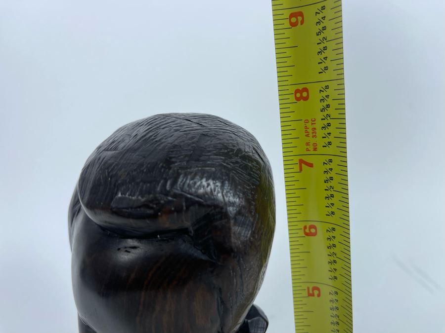 Carved Ironwood Bust Of Man 7H [Photo 8]