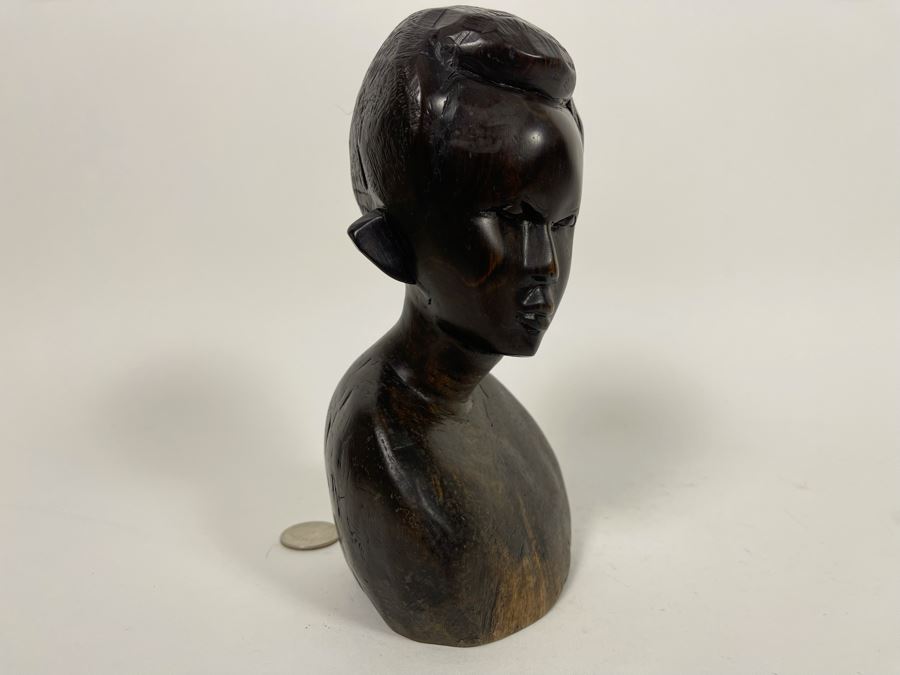 Carved Ironwood Bust Of Man 7H [Photo 5]