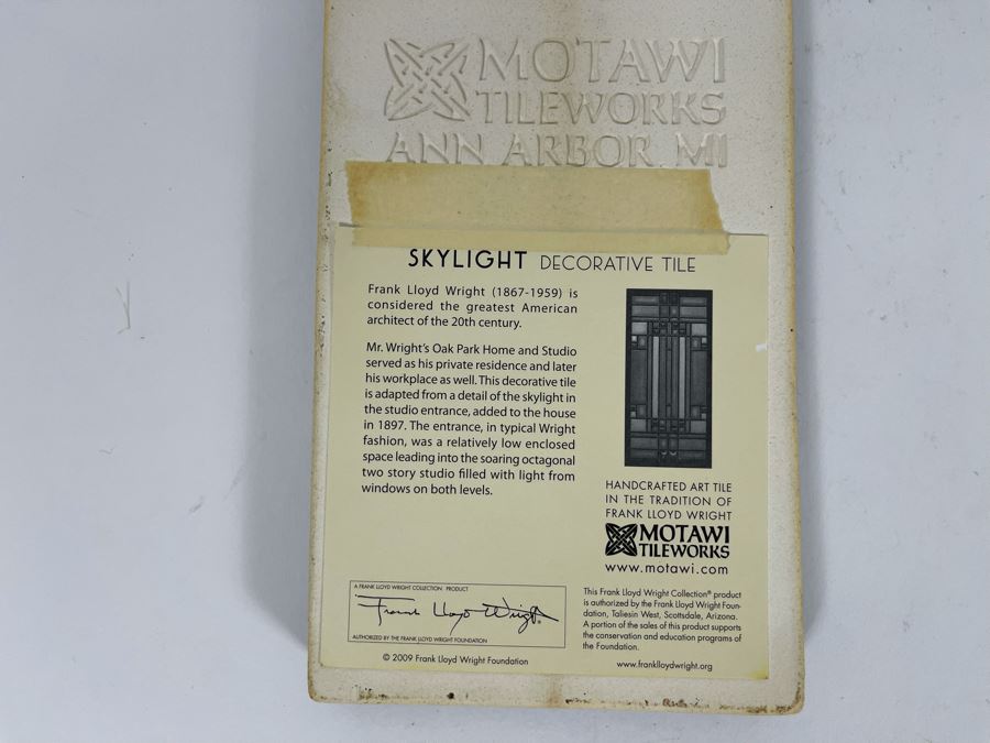 Frank Lloyd Wright Collection Skylight Decorative Tile 4 X 8 [Photo 5]