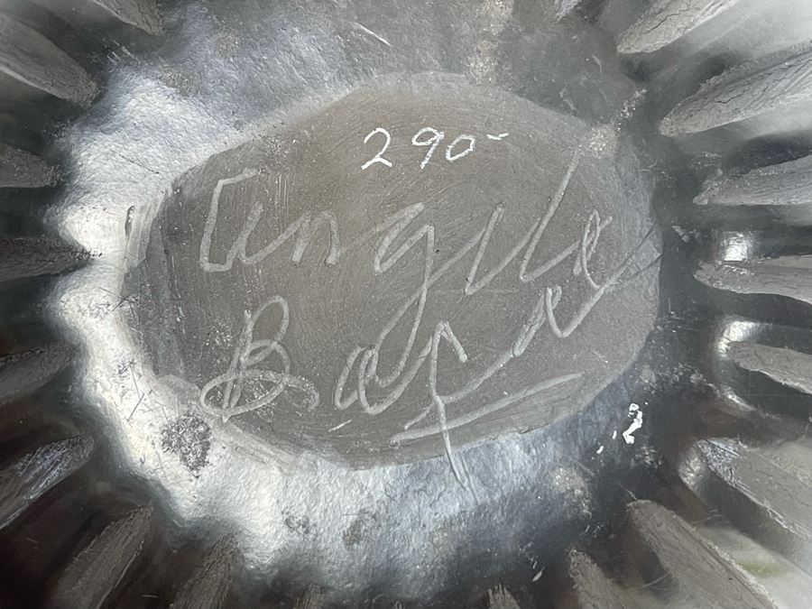 Angela Tafoya Baca (1927-2014) Native American Black Pottery Melon Jar 6W X 4H Retails $290 [Photo 11]