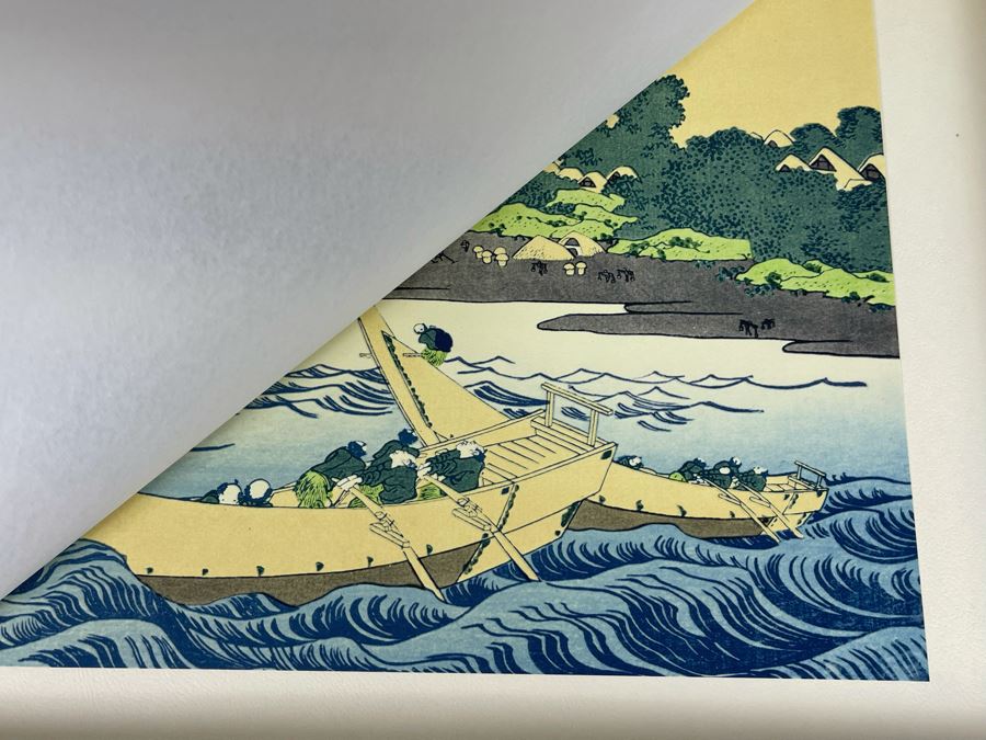 The Thirty-Six Views Of Mt. FUJI Hokusai - Series Of Landscape Prints By Japanese Ukiyo-E Artist Katsushika Hokusai (1760-1849) Missing 3 Of The Prints - Total Of 33 Hokusai Prints Published By Shuei-sha 19 X 14 (See Photos) [Photo 20]