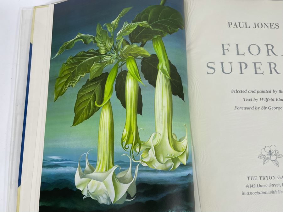 Signed Large Format Limited Edition Book Flora Superba By Artist Paul Jones Published By The Tryon Gallery Limited 1971 Estimate $750-$1,000 [Photo 9]