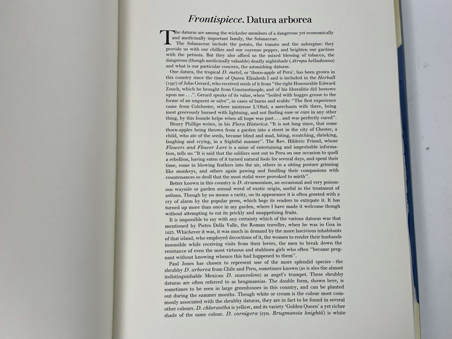 Signed Large Format Limited Edition Book Flora Superba By Artist Paul Jones Published By The Tryon Gallery Limited 1971 Estimate $750-$1,000 [Photo 7]