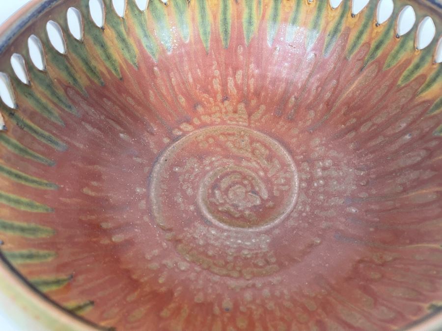 David Voll Pottery Cut Bowl 12W X 6H Retails $320 [Photo 6]