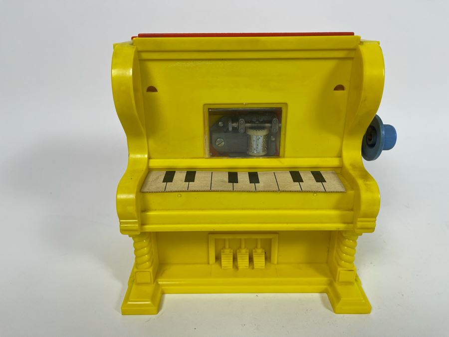 Vintage Disney Toy Mickey Mouse Musical Piano Jack In The Box 1973 Kohner Bros 7W X 4.5D X 7H [Photo 4]
