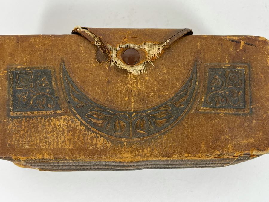 Vintage Japanese Natural Ebony Brush With Leather Case By Progressive [Photo 12]