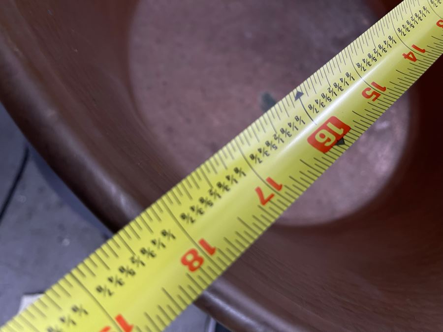 Very Large Handled Copper Pots Bowls Heavy 21.5R & 18R [Photo 12]