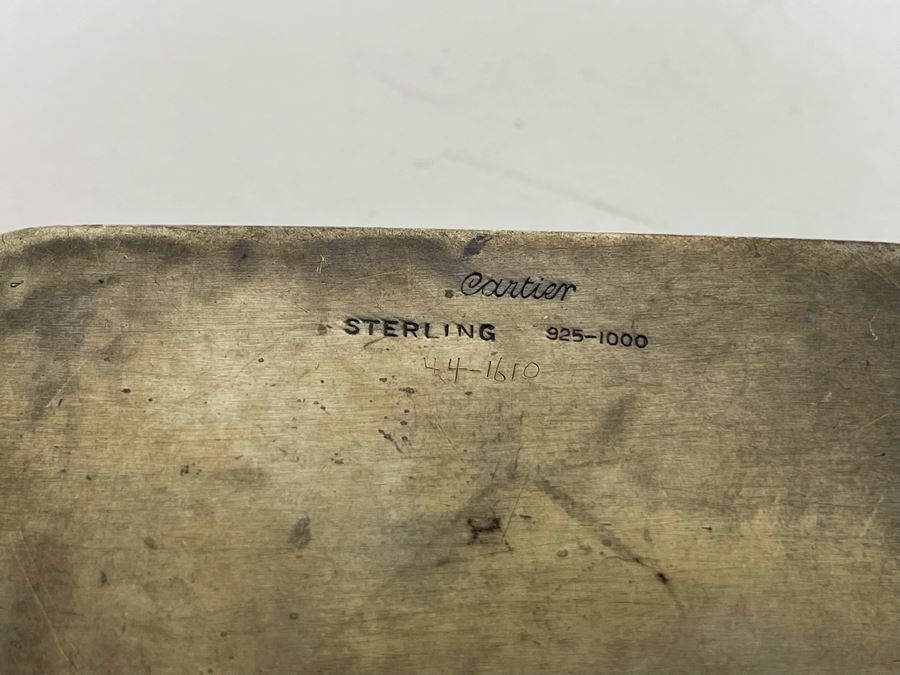 Vintage Cartier Sterling Silver Desk Set (Needs Repair) 95.1g [Photo 6]