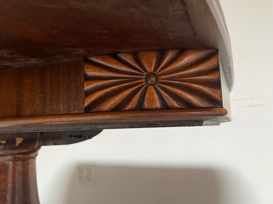 Antique Wooden Gaming Table 32W X 32D X 28.5H [Photo 11]