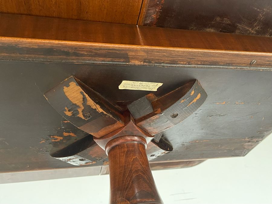 Antique Wooden Gaming Table 32W X 32D X 28.5H [Photo 12]