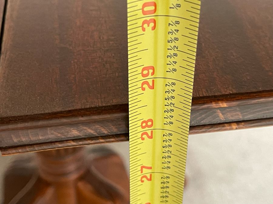 Antique Wooden Gaming Table 32W X 32D X 28.5H [Photo 17]