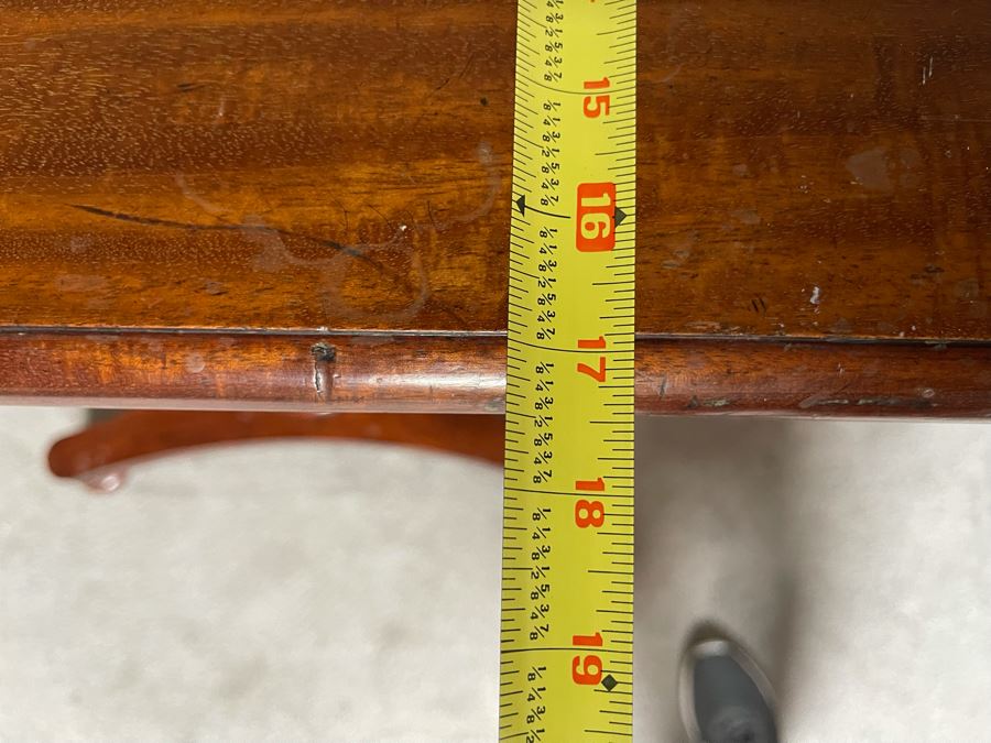 Antique 19th Century Victorian Mahogany Adjustable Reading Table 35.5W X 17D X 29-39H [Photo 19]