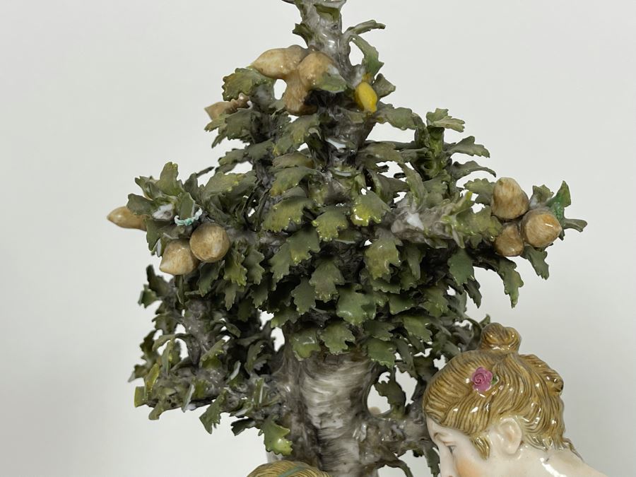 Antique French Sevres-Style Porcelain Figural Scene 8.5W X 6D X 13H [Photo 10]