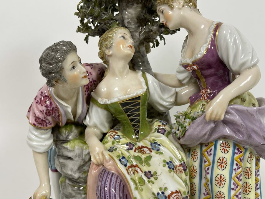 Antique French Sevres-Style Porcelain Figural Scene 8.5W X 6D X 13H [Photo 6]