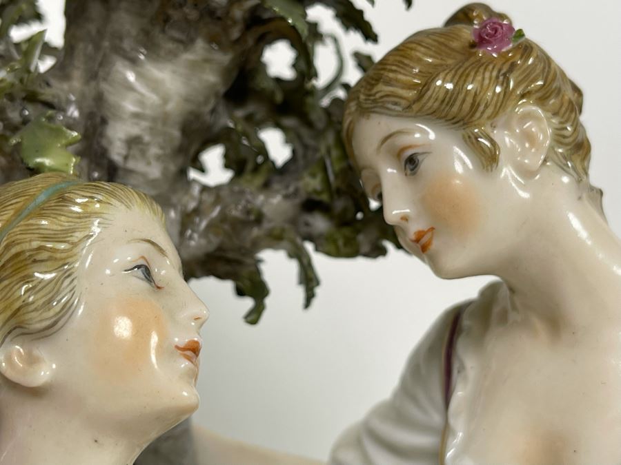 Antique French Sevres-Style Porcelain Figural Scene 8.5W X 6D X 13H [Photo 9]