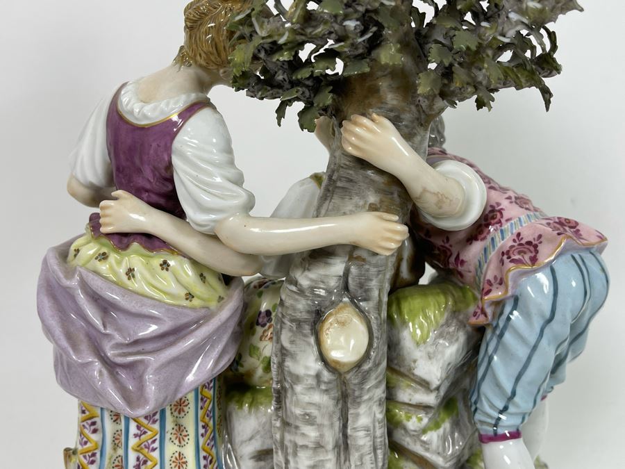 Antique French Sevres-Style Porcelain Figural Scene 8.5W X 6D X 13H [Photo 15]