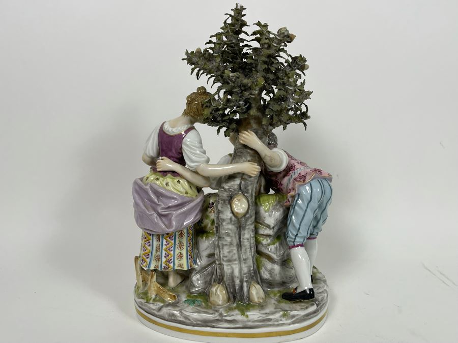 Antique French Sevres-Style Porcelain Figural Scene 8.5W X 6D X 13H [Photo 13]