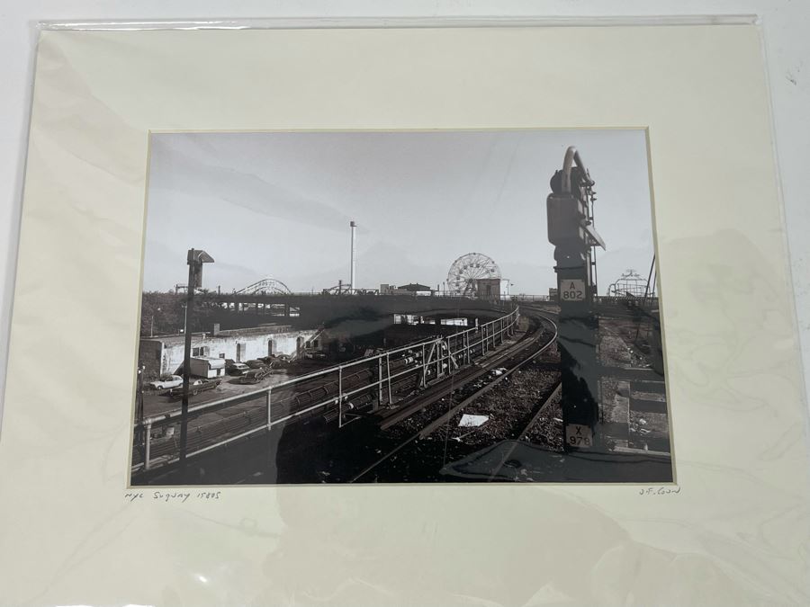 John Conn B&W Photograph NYC Subway 1980s Signed J.F. Conn 9.5 X 7 [Photo 8]