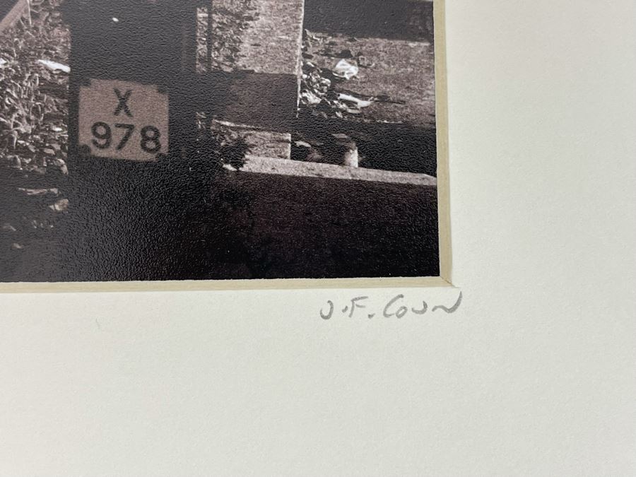 John Conn B&W Photograph NYC Subway 1980s Signed J.F. Conn 9.5 X 7 [Photo 4]