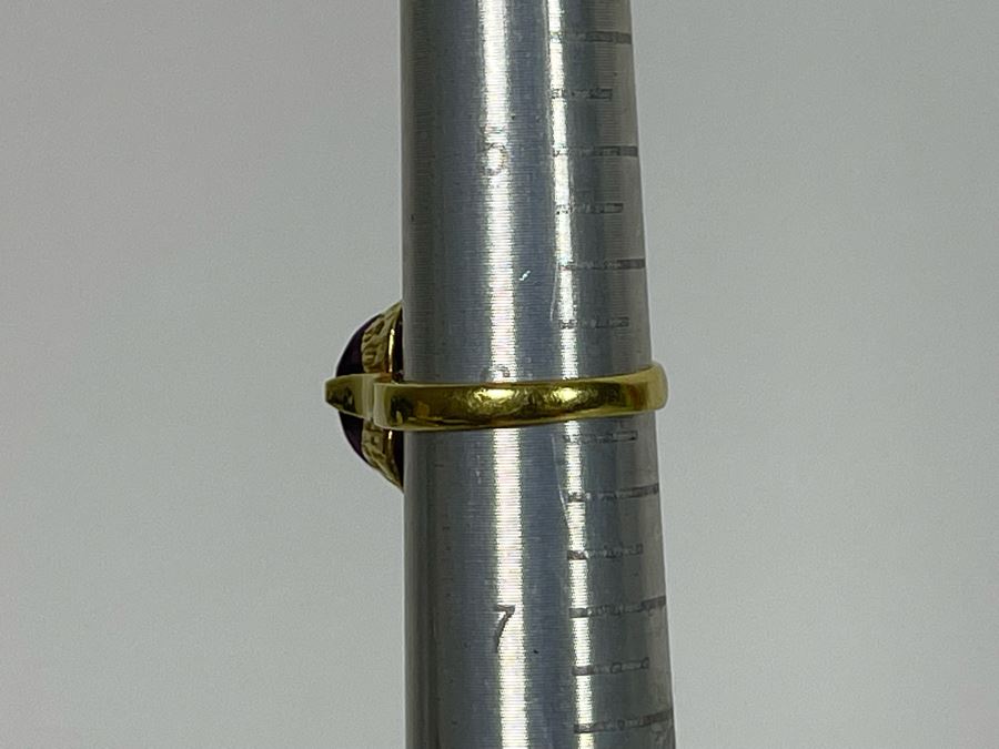 14K Gold Synthetic Color Change Sapphire Ring Size 6 6.8g Retails $300-$450 [Photo 13]