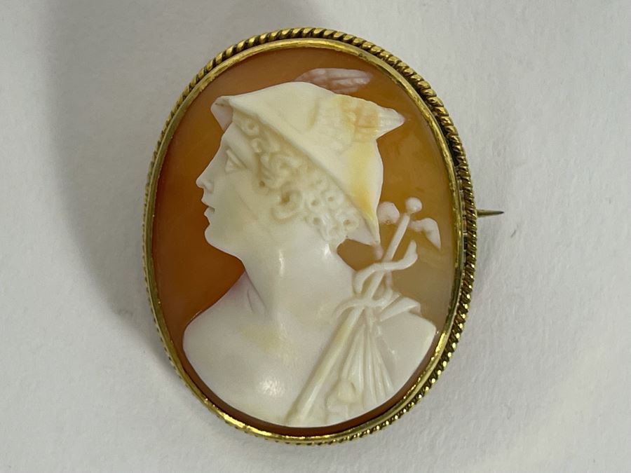 Antique cameo (rare) 14k shops gold