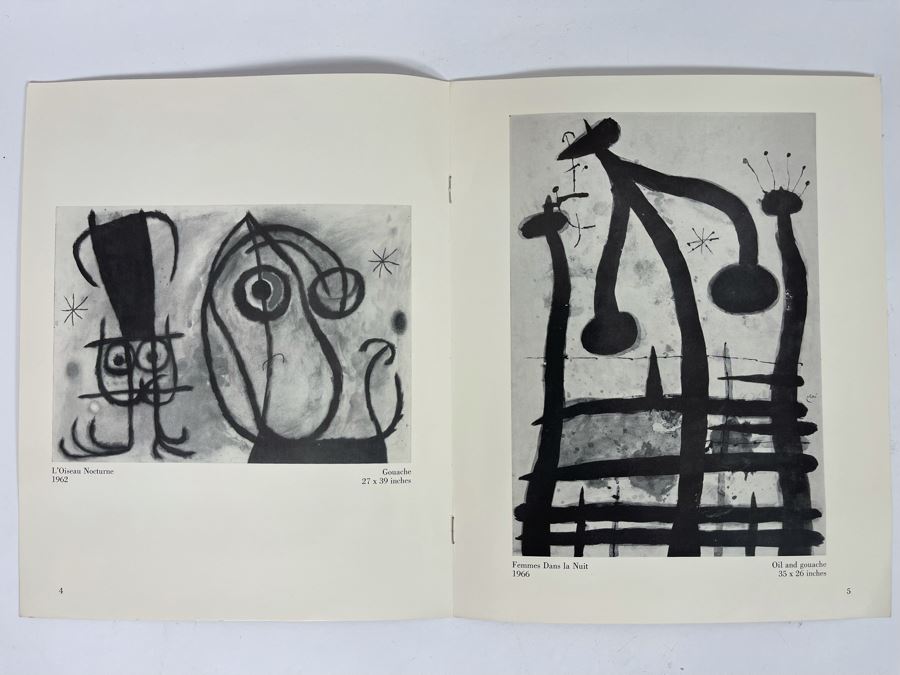 Vintage 1967 Joan Miro Edgardo Acosta Gallery Beverly Hills CA Gallery Catalog Brochure [Photo 2]
