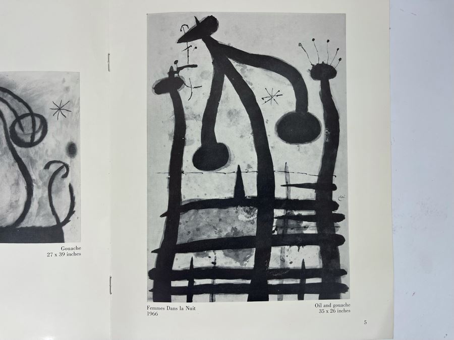 Vintage 1967 Joan Miro Edgardo Acosta Gallery Beverly Hills CA Gallery Catalog Brochure [Photo 4]