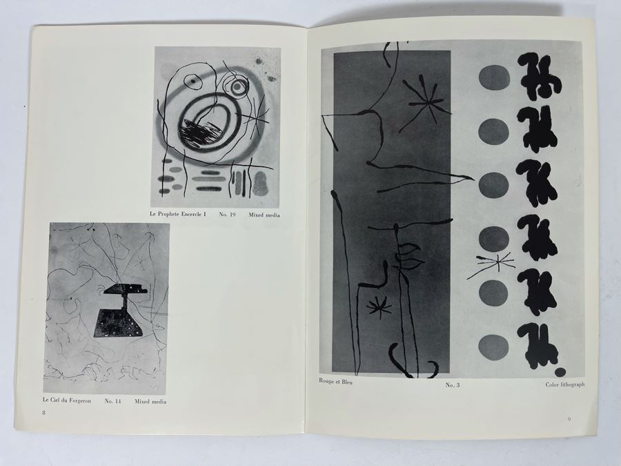 Vintage 1968 Joan Miro Edgardo Acosta Gallery Beverly Hills CA Gallery Catalog Brochure [Photo 7]