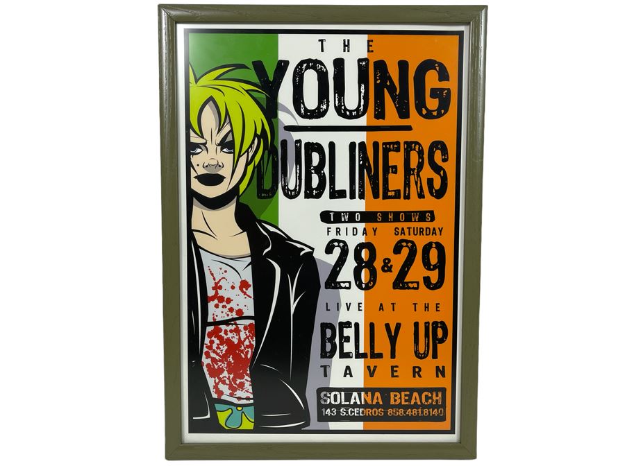 The Young Dubliners Belly Up Tavern Solana Beach Concert Poster Framed 14 X 20