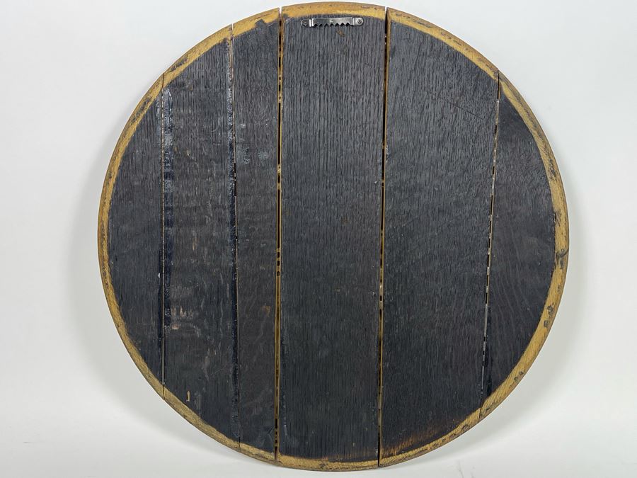 Vintage Bourbon Whiskey Barrel Lid Wall Decor 20.5R [Photo 7]