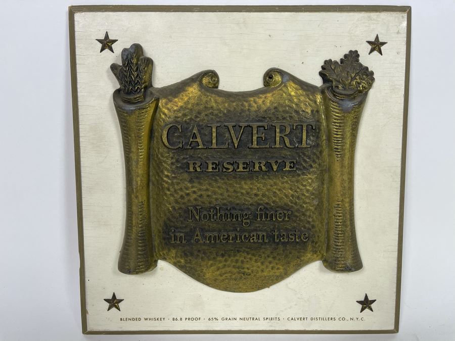 Old Calvert Reserve Blended Whiskey Bar Sign 12 X 12 [Photo 2]