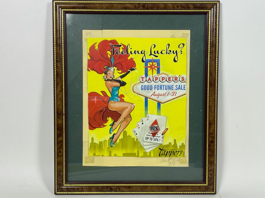 Vintage Casino Advertisement Framed 16 X 19 [Photo 3]