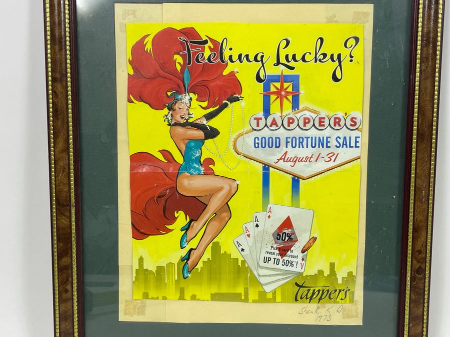 Vintage Casino Advertisement Framed 16 X 19 [Photo 4]