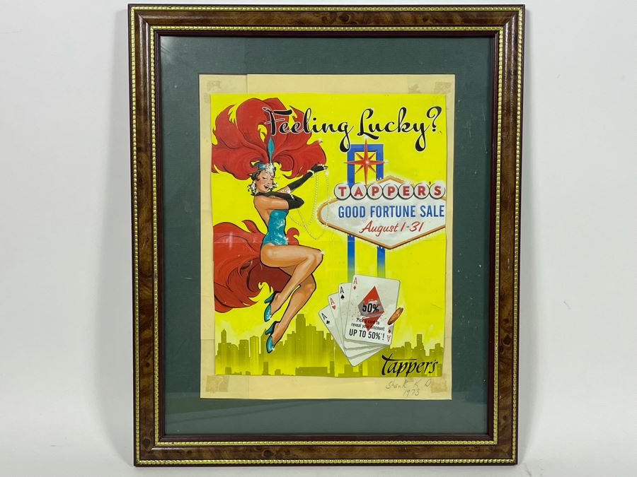 Vintage Casino Advertisement Framed 16 X 19 [Photo 2]