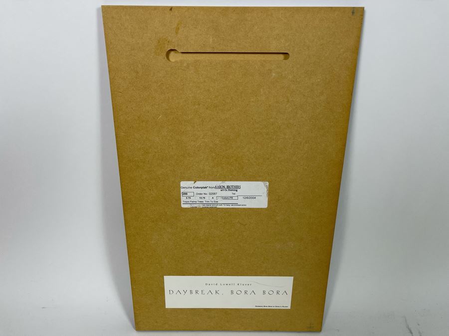 Aaron Brothers Print On Board Of Daybreak, Bora Bora David Lowell Kluver 9.75 X 15.75 [Photo 5]