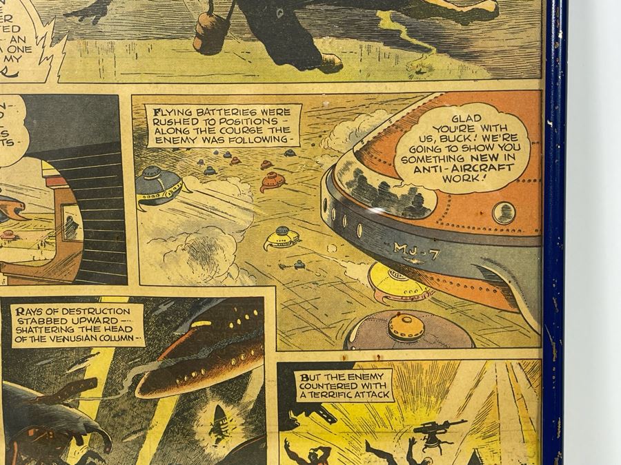 Framed 1937 Buck Rogers Comic Strip 14 X 22 [Photo 8]