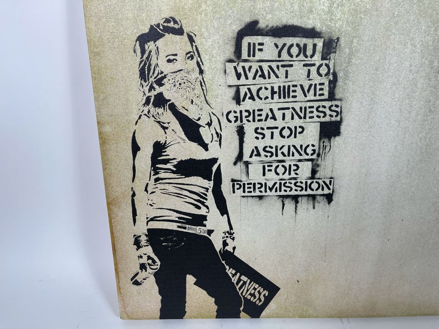 Canvas Print If You Want To Achieve Greatness Stop Asking For Permission 30 X 20 [Photo 3]