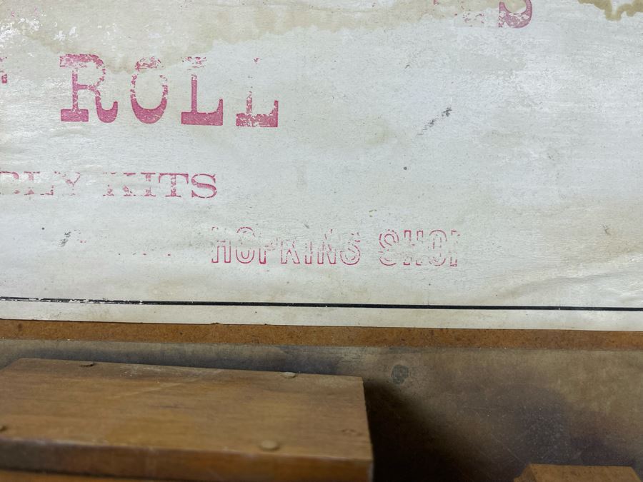 Vintage Store Display Of The Little Trucks That Roll Hopkins Shop Wooden Trucks 20 X 16 [Photo 8]