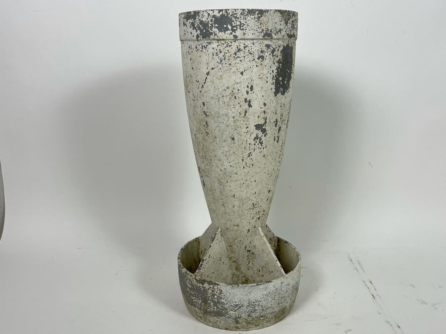 Old Metal Bomb Casing Cold War Era Artifact Sculpture 17L [Photo 4]