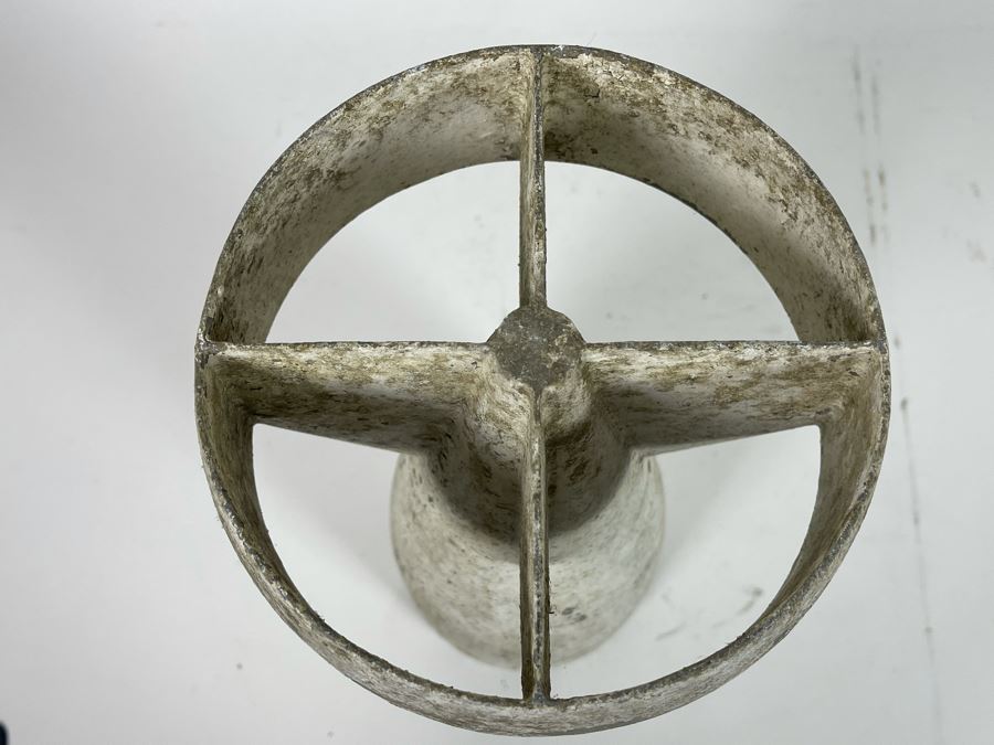 Old Metal Bomb Casing Cold War Era Artifact Sculpture 17L [Photo 8]