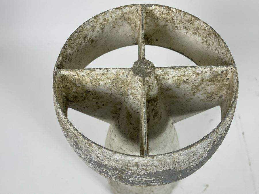 Old Metal Bomb Casing Cold War Era Artifact Sculpture 17L [Photo 9]