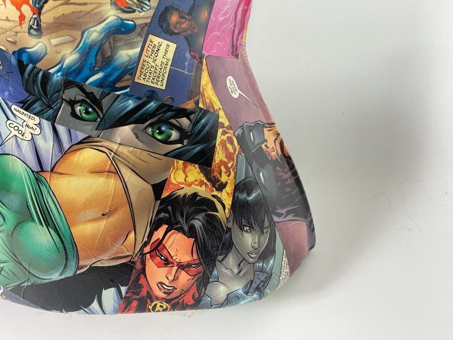 Pair Of Original 3-D Mannequin Comic Book Collages By Philip Pane One Signed On Back 16W X 22.5H [Photo 19]