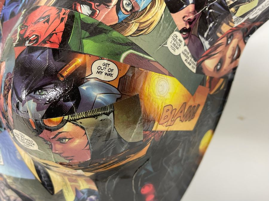 Pair Of Original 3-D Mannequin Comic Book Collages By Philip Pane Both Signed On Back 16W X 22.5H [Photo 10]