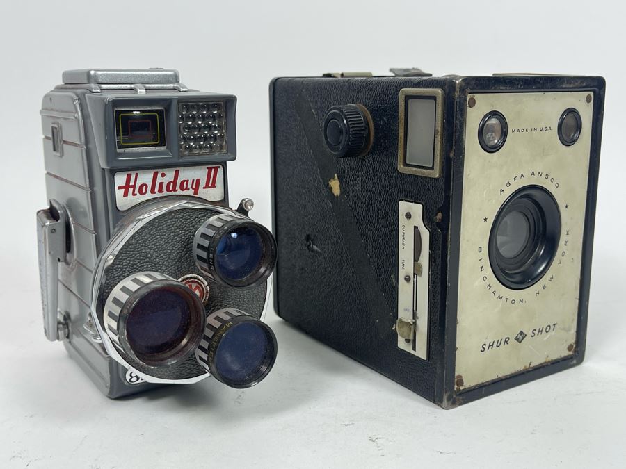 Mansfield Holiday II Super 8mm Movie Camera And Agfa Shur Shot Camera [Photo 4]