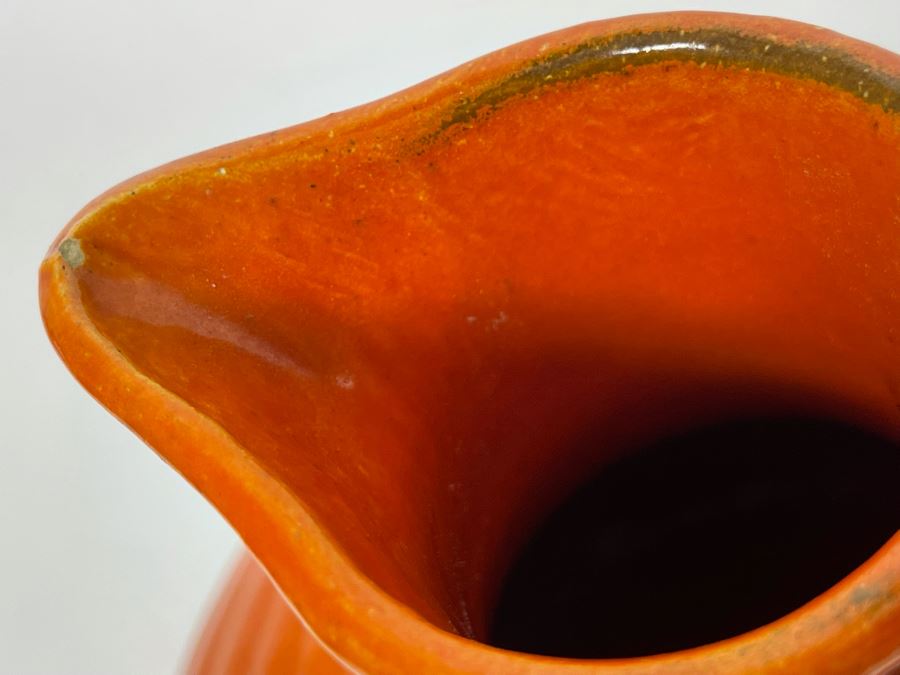 Vintage Bauer Pottery Los Angeles Handled Vessel 8.5H (Slight Chip In Spout) [Photo 10]