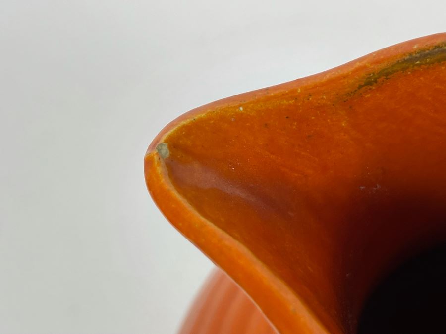 Vintage Bauer Pottery Los Angeles Handled Vessel 8.5H (Slight Chip In Spout) [Photo 9]