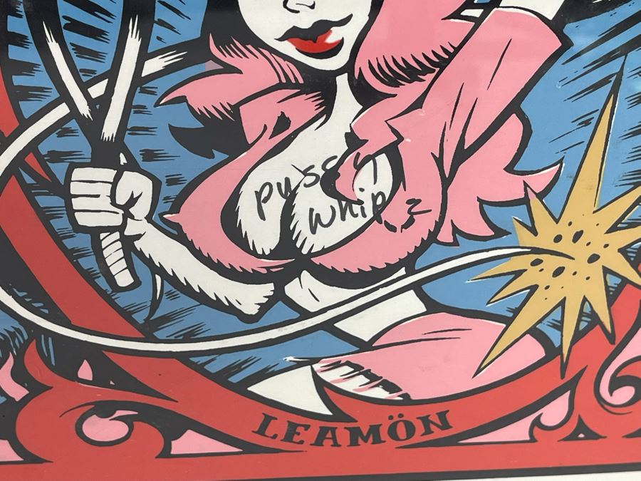 Girly Freakshow Rock Band Poster Signed By Band Members Sylmenstra Hymen Gwar Framed 25 X 29 [Photo 12]