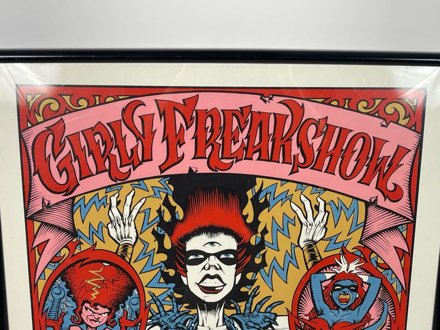 Girly Freakshow Rock Band Poster Signed By Band Members Sylmenstra Hymen Gwar Framed 25 X 29 [Photo 5]